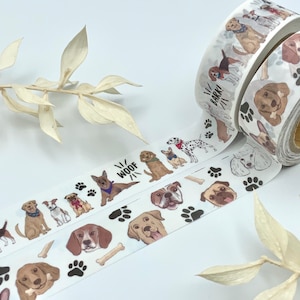 Washi Tape Samples aus Amerika - Hunde und Pfoten