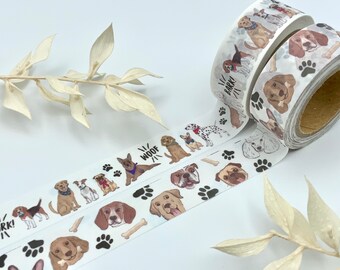 Washi Tape Samples aus Amerika - Hunde und Pfoten