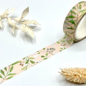 Washi Tape Samples - Rosa Blumen Aquarell