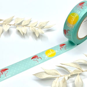 Washi Tapes von Folia - Sommer - Flamingo - 10 Meter pro Rolle