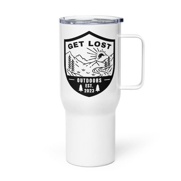 Travel mug with a handle Get Lost Outdoors