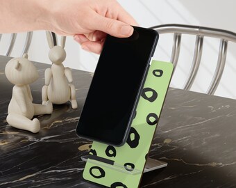 Mobile Display Stand for Smartphones | Mint Leopard | Phone Holder