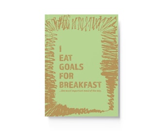Hard Backed Journal | Daily Planner | Goal Tracker | Mint