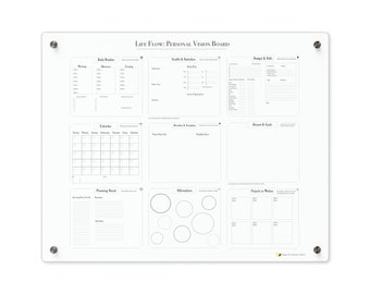 Financial Vision Board | Acrylic Wall Panel | Budgeting, Savings, Money Management Tool
