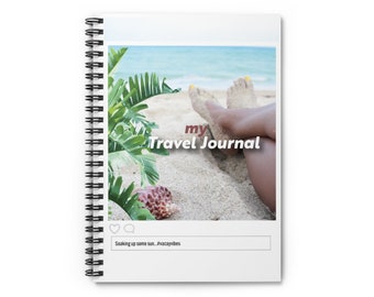 Spiral Notebook - Ruled Line | Writing Journal | Summer Travel Journal