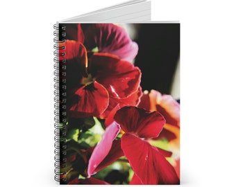 Spiral Notebook  Ruled Line | Affirmation Journal | Flowers