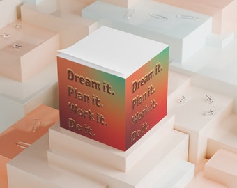 Sticky Note Cube | Dream It