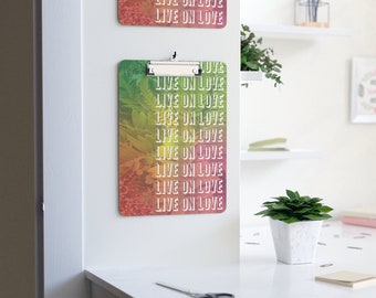 Personal Clipboard | Live On Love | Home Office & Dorm Room Accessories | Desk Decor