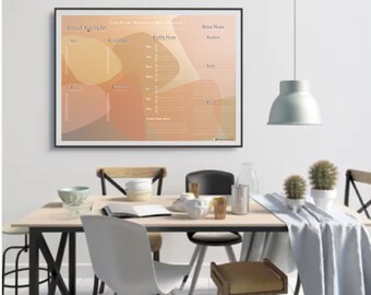 Kitchen Menu Planner | Nutrition Vision Board | Printable