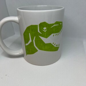 Dinosaur Coffee Mug, Dinosaur Cup for Adult, Kids Dinosaur Mug, Dinosaur Gift for Him, Tyrannosaurus Rex Mug, T Rex Mug, T Rex Snout Cup