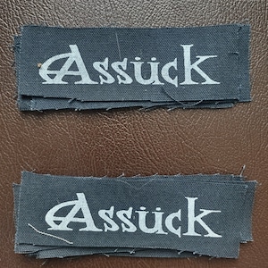 Assuck patch - grindcore hardcore punk metal screen printed patch