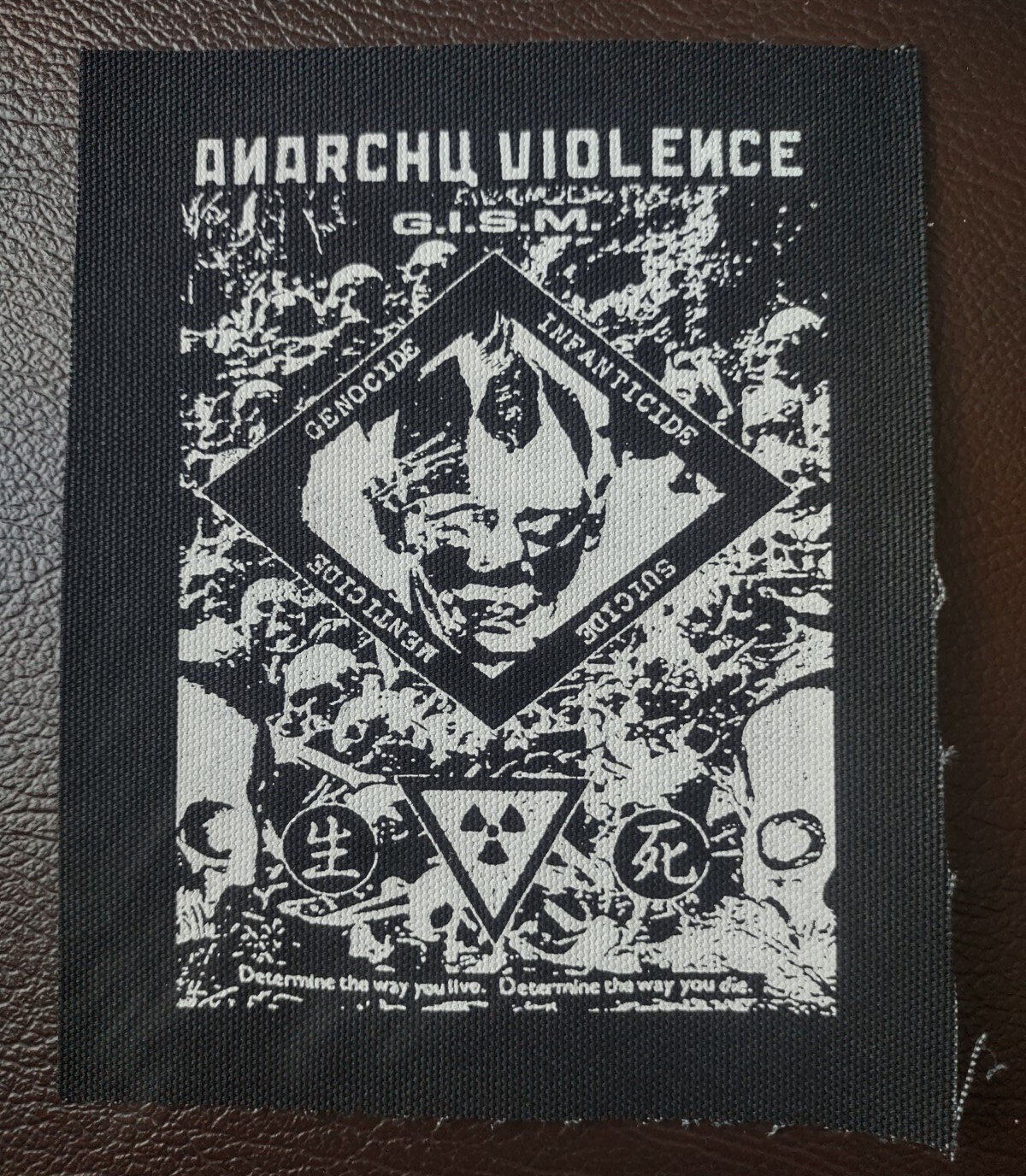 GISM Japanese Band Patch - Hardcore Punk Punk Rock Screen Printed