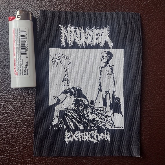 Nausea Patch Extinction Album Cover - Hardcore Punk Crust