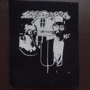 Dystopia band - farmers  patch - hardcore punk punk rock crust screen printed patch