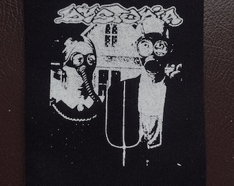 Dystopia band - farmers  patch - hardcore punk punk rock crust screen printed patch