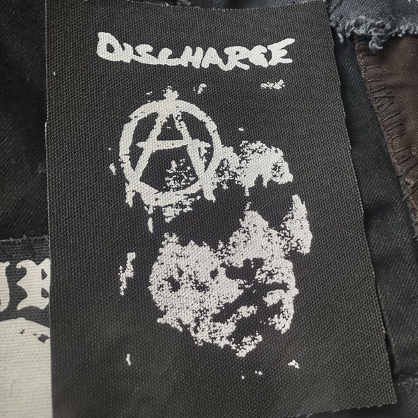 Discharge patch - hardcore punk d beat crust punk rock screen printed patch