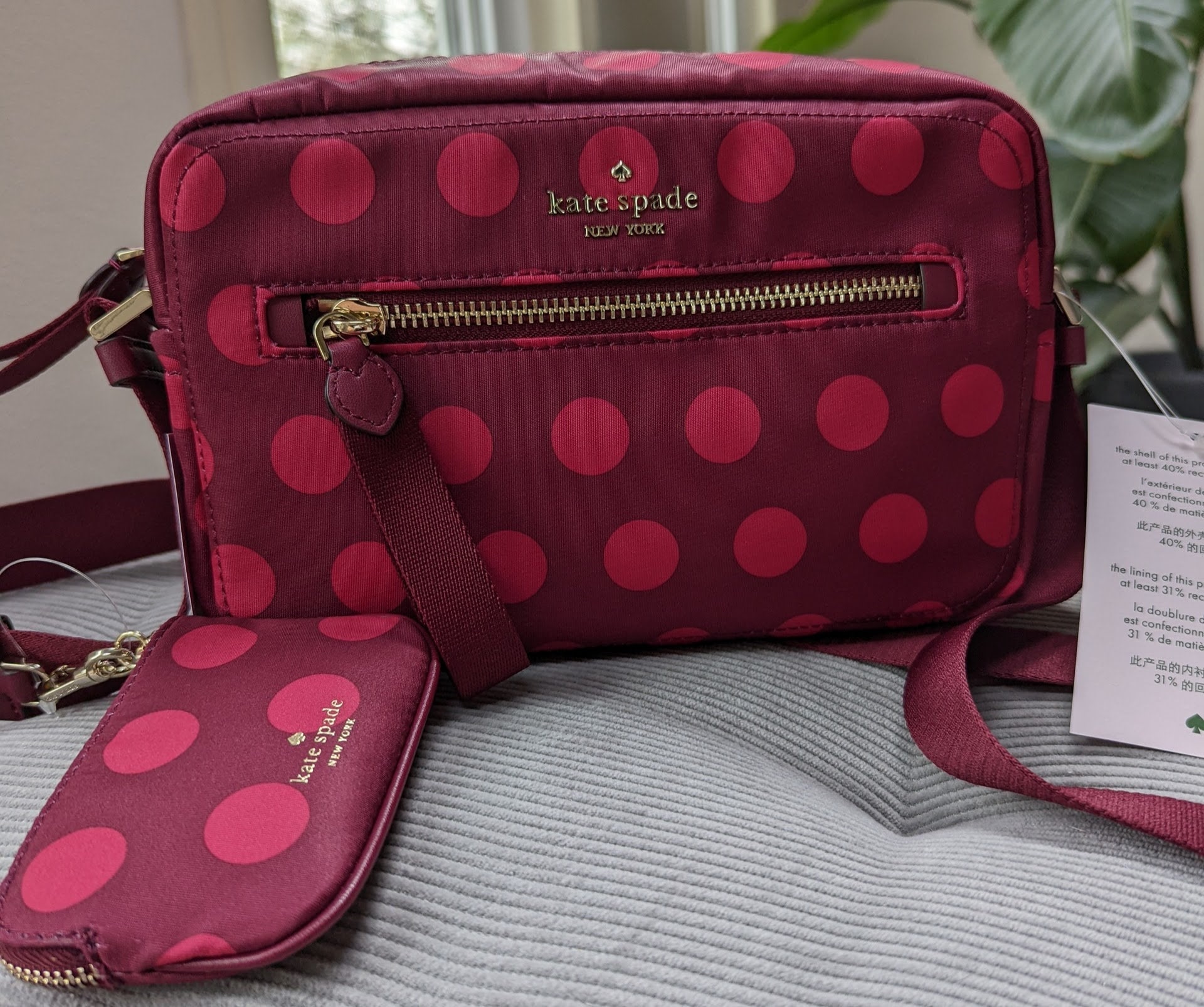 Kate Spade Chelsea Camera Bag and Pouch Set Nwt