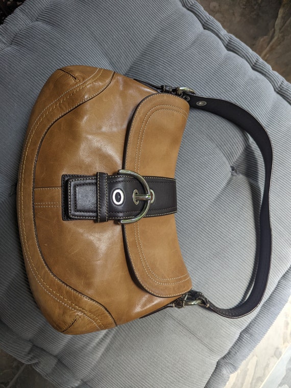 Vintage Coach Leather Shoulder Bag - image 1