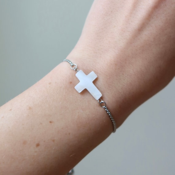 Adjustable cross bracelet clearance