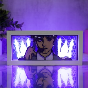 Wednesday Addams  Inspired - LED Night Light | Color Changing | USB Plug + Remote