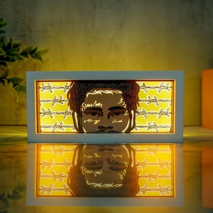 Post Malone - LED Night Light | Color Changing | USB Plug + Remote (Fan Art)