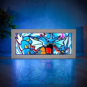 Gyarados - LED Night Light | Color Changing | USB Plug + Remote (Fan Art)