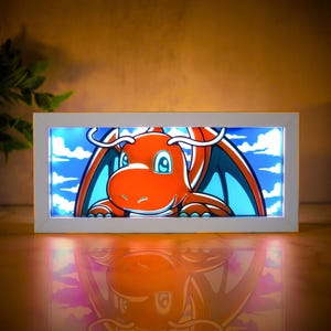Dragonite - LED Night Light | Color Changing | USB Plug + Remote (Fan Art)