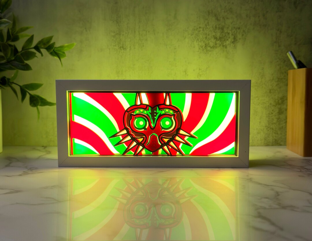 Majora's Mask - LED Night Light | Color Changing | USB Plug + Remote ...