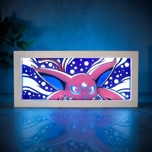 Espeon - LED Night Light | Color Changing | USB Plug + Remote (Fan Art)