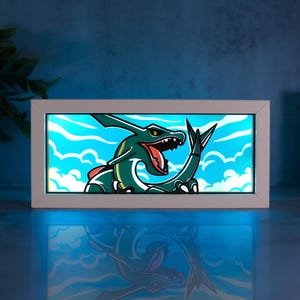 Rayquaza - LED Night Light | Color Changing | USB Plug + Remote (Fan Art)