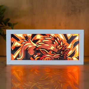 Arcanine - LED Night Light | Color Changing | USB Plug + Remote (Fan Art)