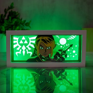 The Legend Of Zelda | Link - LED Night Light | Color Changing | USB Plug + Remote (Fan Art)