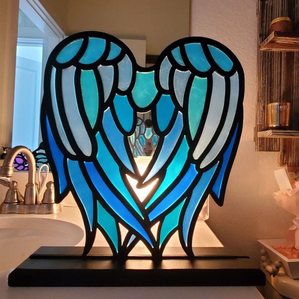 Angel Wings Stained Glass Etsy