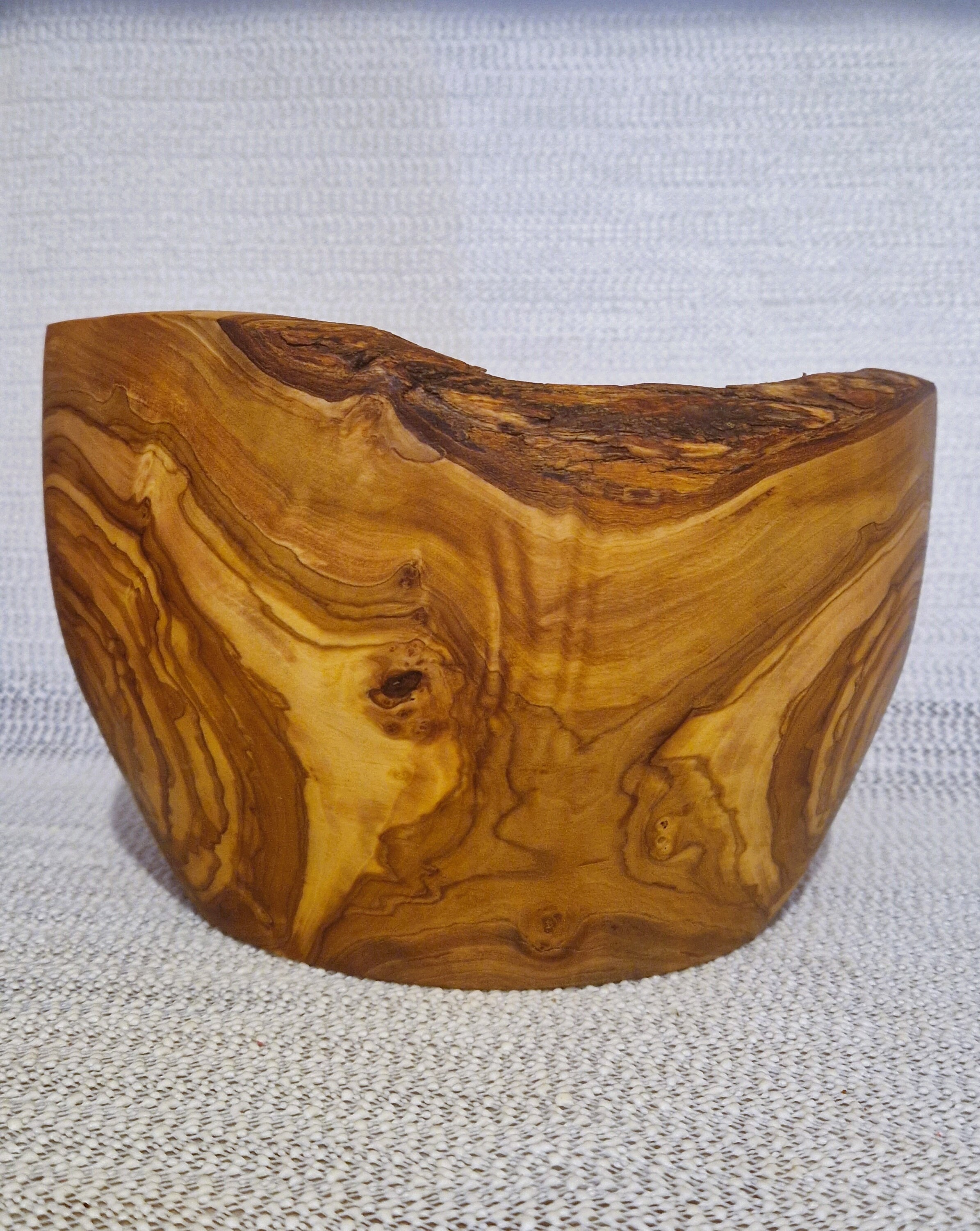 Olive Wood Salad Bowl Set Rustic Dinnerware Order Now Etsy