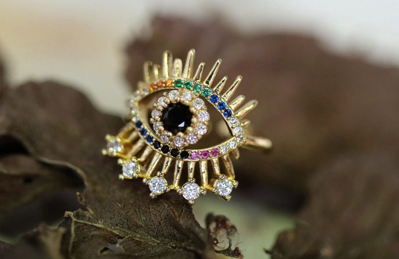 Apm monaco evil eye cheap ring