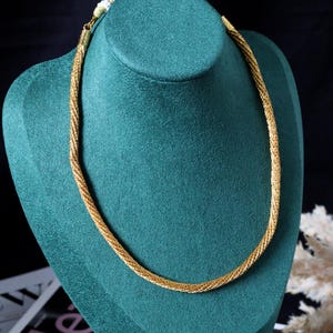 925 Sterling Silver Gold Rope Necklace