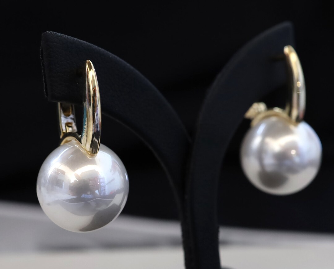 Earrings - Gold & Stud Drop Pearl main image 0