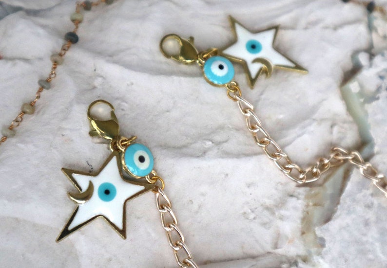 Lightweight Hand Made Evil Eye Glasses Chain
