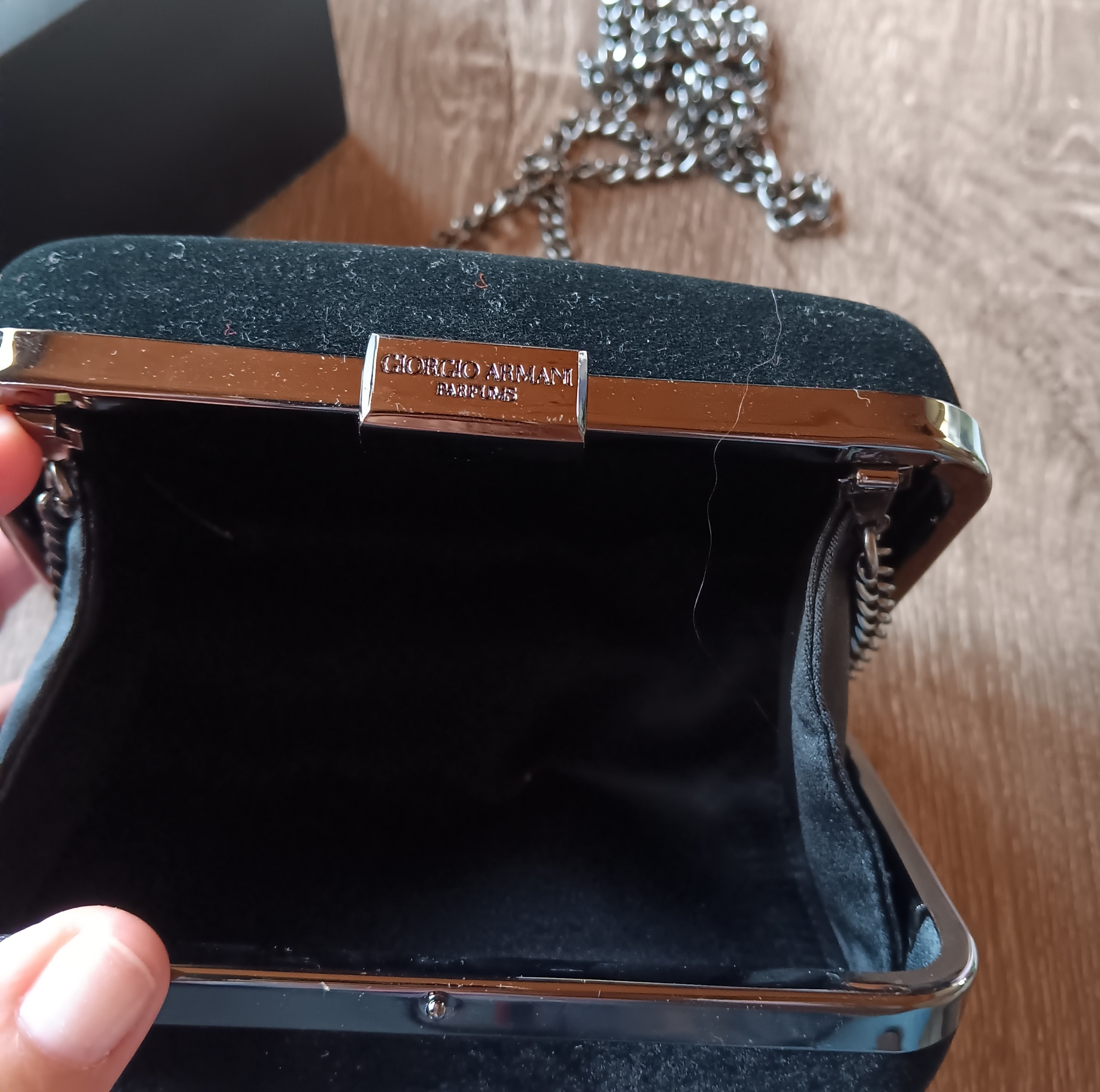 Giorgio Armani Velvet Cross Body Bag. - Etsy