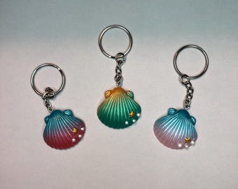 Sea Shell Keychain Kawaii- Sea Creature