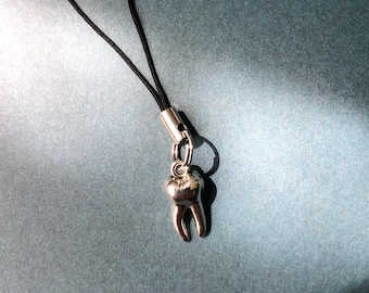 Tooth Phone Charm- Bone- Phone Accessory