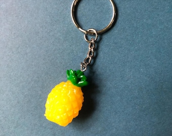 Pineapple- Fruit- Food Keychain Kawaii