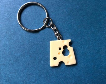 Cheese- Unique- Food Keychain