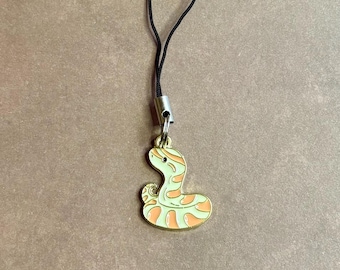 Snake Phone Charm - Snake Kawaii - Cute Reptile Phone Strap - Reptile Accessory - Nature Accessory
