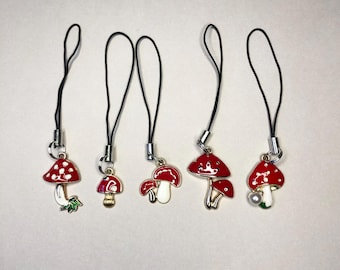 Mushroom Phone Charm- Plant- Phone Accessory