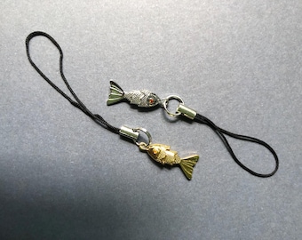 Fish Phone Charm- Goldfish- Jewel Phone Accessory