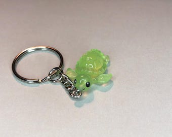 Glow in the Dark Turtle Keychain: Kawaii Sea Creature