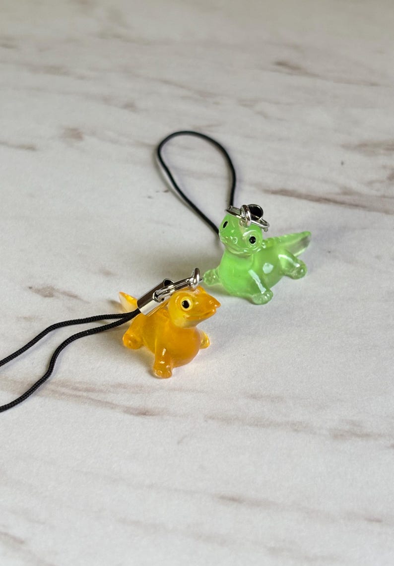 Reptile Phone Charm- Lizard- Glow in the Dark- Kawaii- Phone Accessory ...