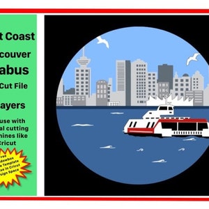 WestCoast Vancouver Seabus 3-d Shadowbox SVG