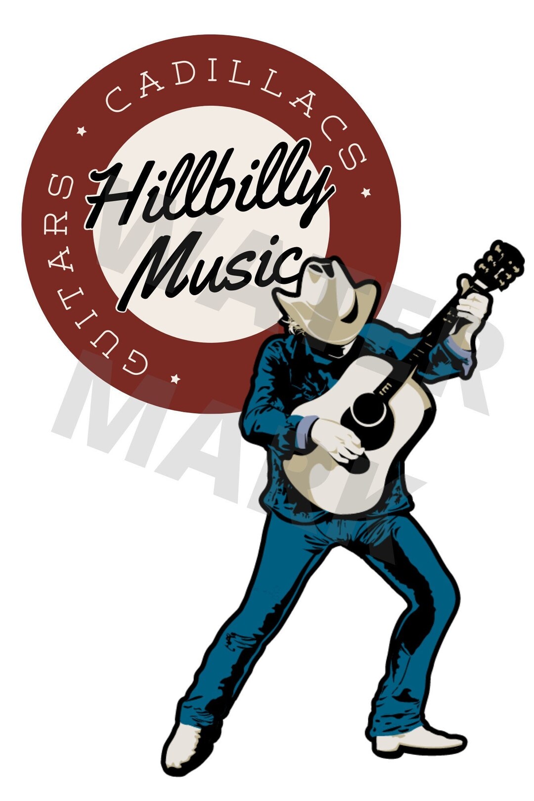 Guitars, Cadillacs, Hillbilly Music Dwight Yoakam Sublimation PNG